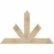 Ekena Millwork Saratoga Rough Sawn Timber Gable Bracket, Douglas Fir, 60"W x 38"H x 4"D x 6"F, 15/12 Pitch GBW060X38X0406SAR00RDF - alternate 1